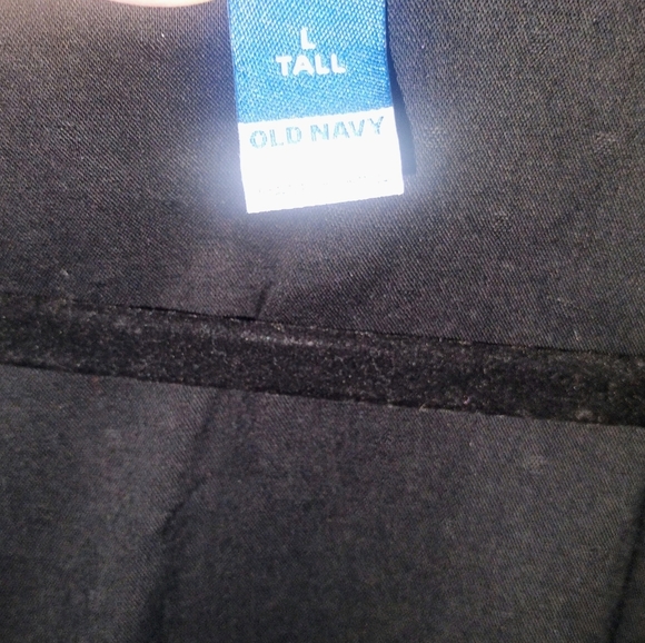 Old Navy Womens Black Eyelet Long Sleeve Peasant Dress Size L Tall - Picture 5 of 7